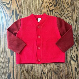 COS Kids Red Wool Cardigan (2-4Y)